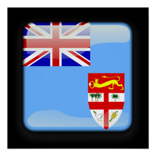 Flagge Fidschis Poster
