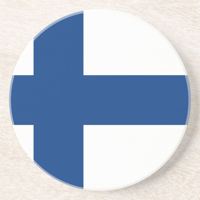 Flagge Finnland Getränkeuntersetzer (Vorne)