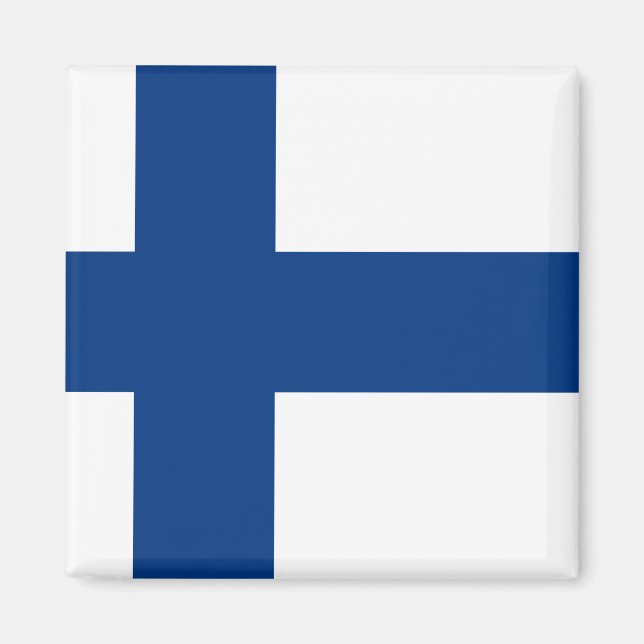 Flagge Finnland Magnet (Vorne)