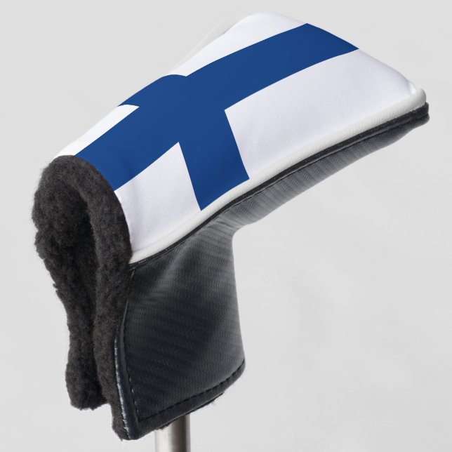 Flagge Finnlands Blaues Kreuz Suomi Golf Headcover (3/4 Vorderseite)