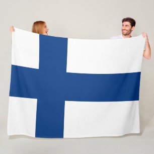 Flagge Finnlands Großer Blaue Kreuzflagge Fleecedecke