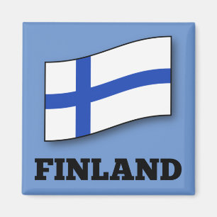 Flagge Finnlands - Muster Magnet
