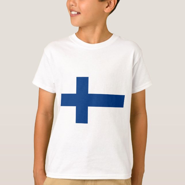 Flagge Finnlands - Suomen lippu - Finlands flagga T-Shirt (Vorderseite)