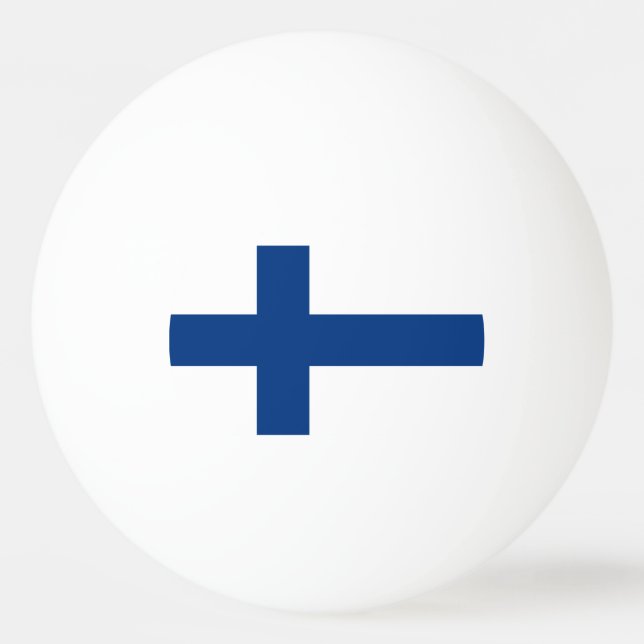 Flagge Finnlands Tischtennisball (Rückseite)