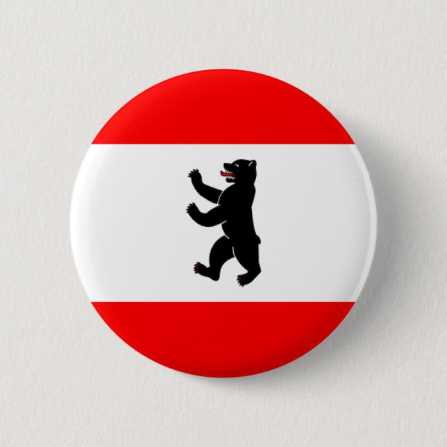 Flagge Flagge Fahne Berlin Deutschland Button (Vorderseite)