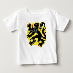 Flagge Flanderns Baby T-shirt