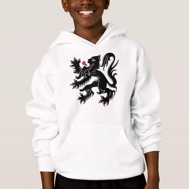 Flagge Flanderns Hoodie (Vorderseite)