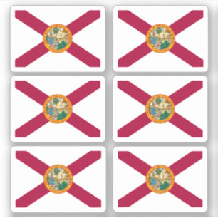 Flagge Floridas, amerikanische Staatsflagge Aufkleber