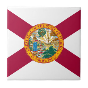 Flagge Floridas Fliese