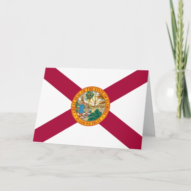 Flagge Floridas Karte (Vorderseite)