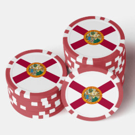Flagge Floridas Pokerchips