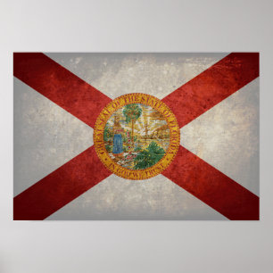 Flagge Floridas Poster
