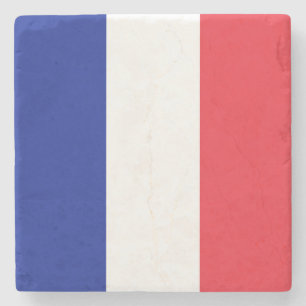 Flagge Frankreich Trikolore Steinuntersetzer