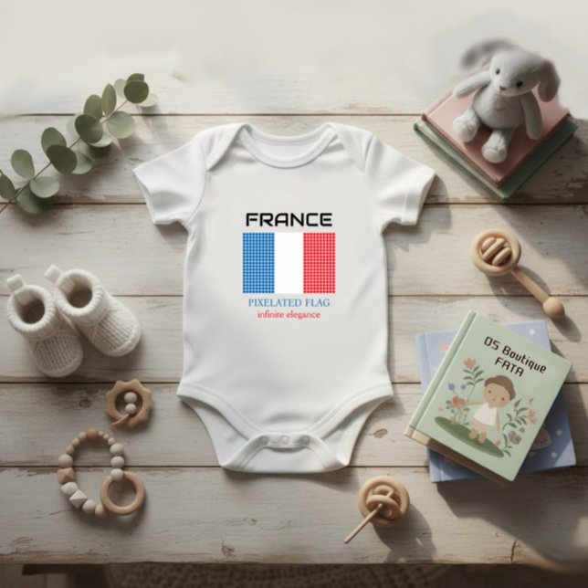 Flagge Frankreichs Baby Strampler (Von Creator hochgeladen)