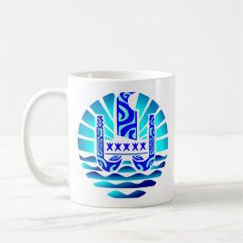 Flagge Frankreichs (Blau) Kaffeetasse