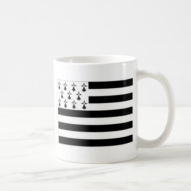 Flagge Frankreichs Bretagne Tasse (Rechts)