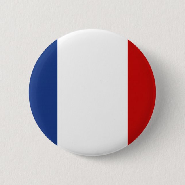Flagge Frankreichs Button (Vorderseite)