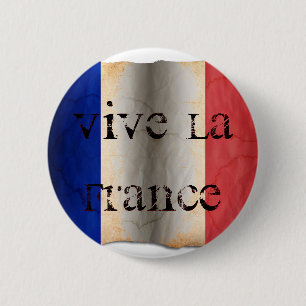 Flagge Frankreichs Button