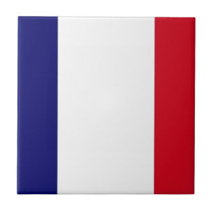 Flagge Frankreichs Fliese