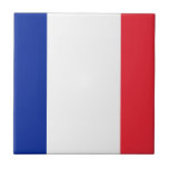 Flagge Frankreichs Fliese<br><div class="desc">Flag of France - Tricolor in blau,  weiß und rot.</div>