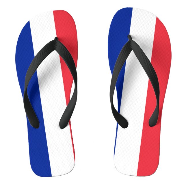 Flagge Frankreichs Flip Flops (Fußbett)