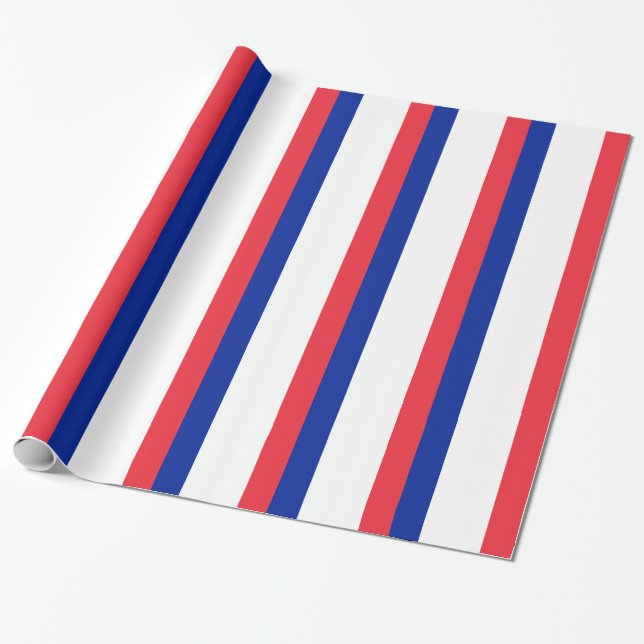 Flagge Frankreichs; Französische Flagge, Drapeau d Geschenkpapier (Ungerollt)