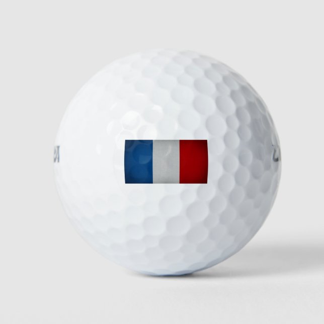 Flagge Frankreichs Golfball (Vorderseite)