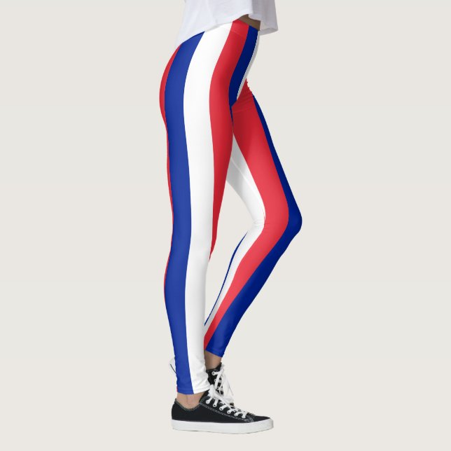 Flagge Frankreichs Leggings (Rechts)