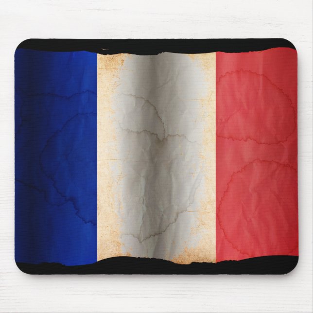 Flagge Frankreichs Mousepad (Vorne)