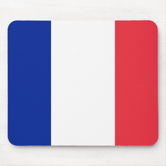 Flagge Frankreichs Mousepad (Vorne)