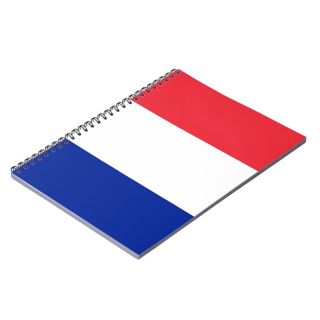Flagge Frankreichs Notizblock (Linke Seite)