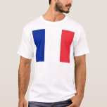Flagge Frankreichs T-Shirt<br><div class="desc">Flag of France - Tricolor in blau,  weiß und rot.</div>