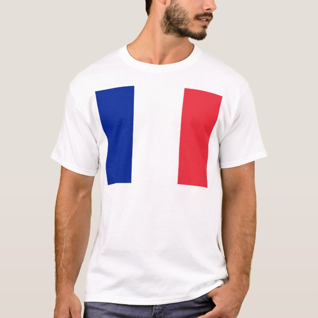 Flagge Frankreichs T-Shirt (Vorderseite)
