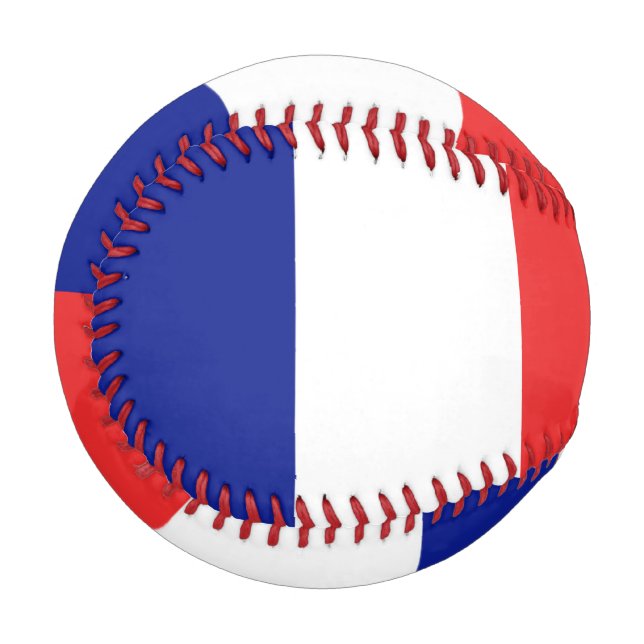 Flagge Frankreichs Tricolore Baseball (Vorderseite Links)