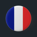Flagge Frankreichs Tricolore Button<br><div class="desc">Die Flagge von Frankreich oder Drapeau de la France ist eine Trikolorenflagge mit drei vertikalen Bändern blau, weiß und rot. Es ist bekannt als die französische Tricolor oder einfach die Tricolor oder Tricolor. Zu Beginn der Französischen Revolution trug die Pariser Miliz, die eine prominente Rolle beim Sturm der Bastille spielte,...</div>