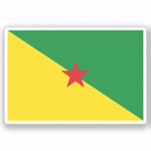 Flagge Französisch-Guayana Aufkleber