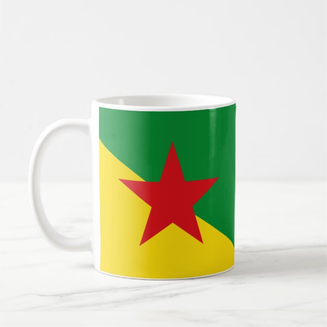 Flagge Französisch-Guayana Kaffeetasse (Links)