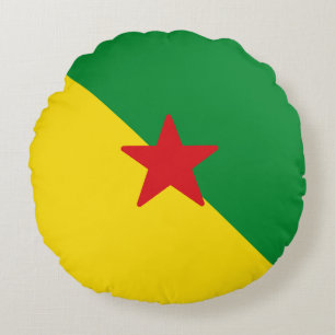 Flagge Französisch-Guayana Rundes Kissen