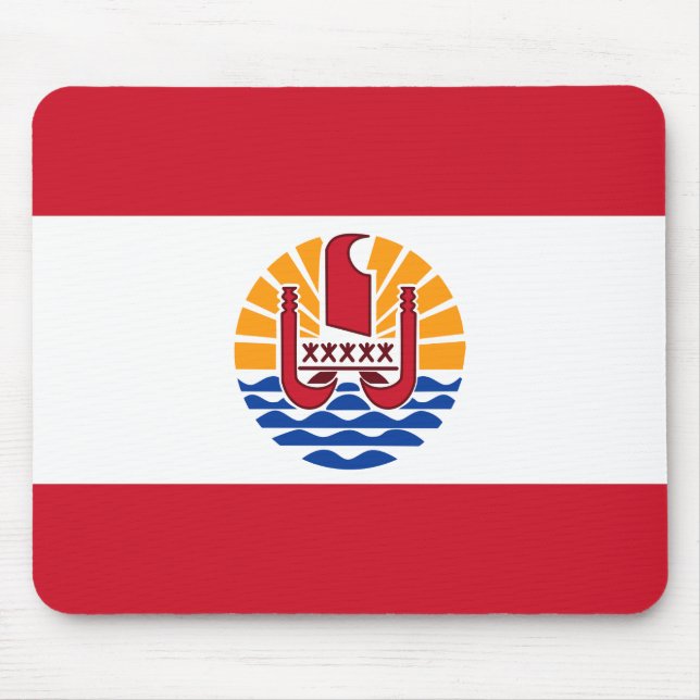 Flagge Französisch-Polynesien-Mousepad Mousepad (Vorne)