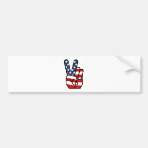 Flagge-Friedenshand Autoaufkleber