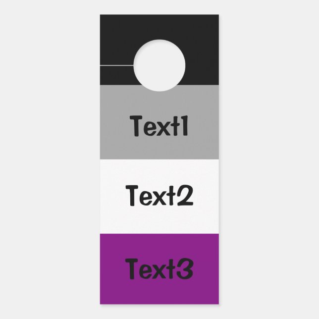 Flagge für Asexualität Türanhänger (Vorderseite)