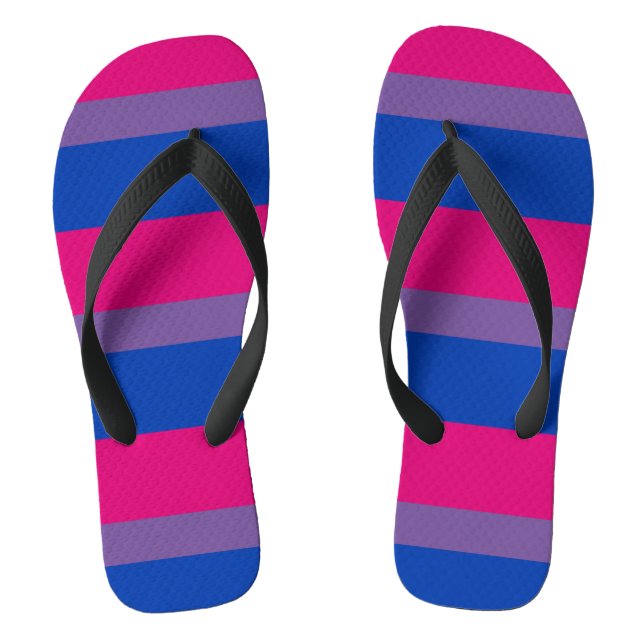 Flagge für Bisexualität Flip Flops (Fußbett)