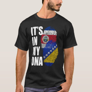 Flagge für bosnisch-costa-ricanische Mix-DNA T-Shirt