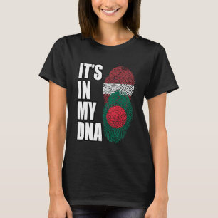 Flagge für das DNA-Erbe in Bangladesch und Lettlan T-Shirt