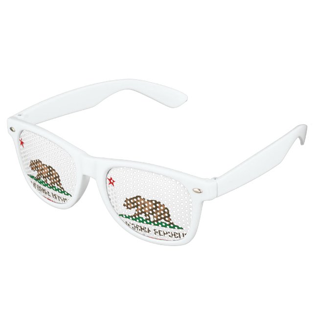 Flagge für den kalifornischen Gay Pride Sonnenbrille (Schrägansicht)