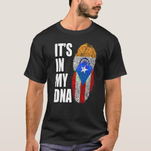 Flagge für indische und puerto-amerikanische Mix-D T-Shirt