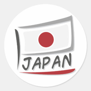 Flagge für Japan - Stolz X Runder Aufkleber