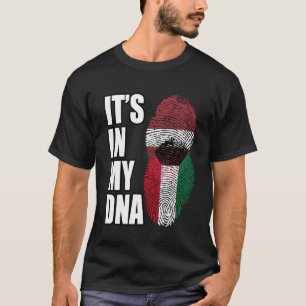 Flagge für kuwaitische und lettische DNA-Mischung T-Shirt
