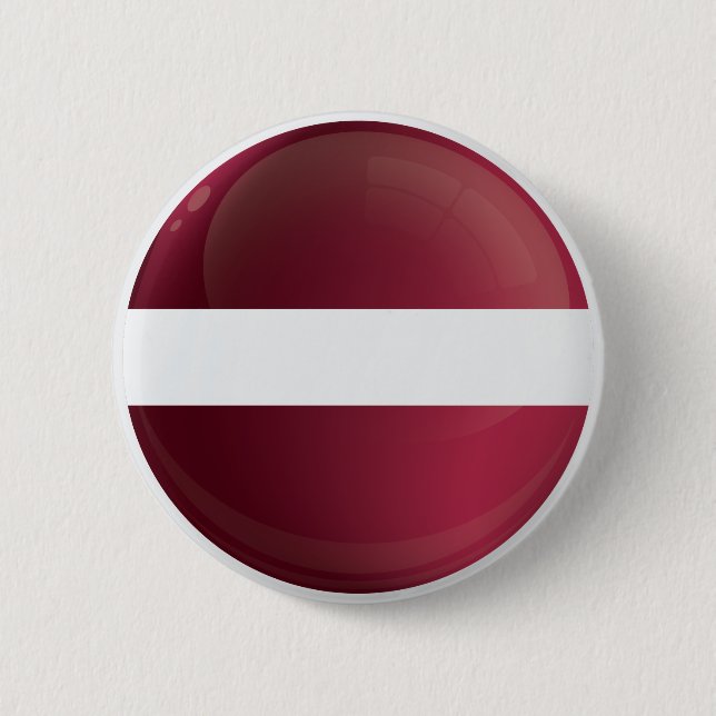 Flagge für Lettland Button (Vorderseite)