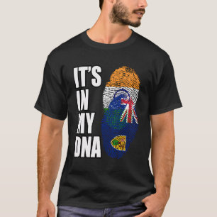 Flagge für Turks-Caicos und indische Mischung T-Shirt